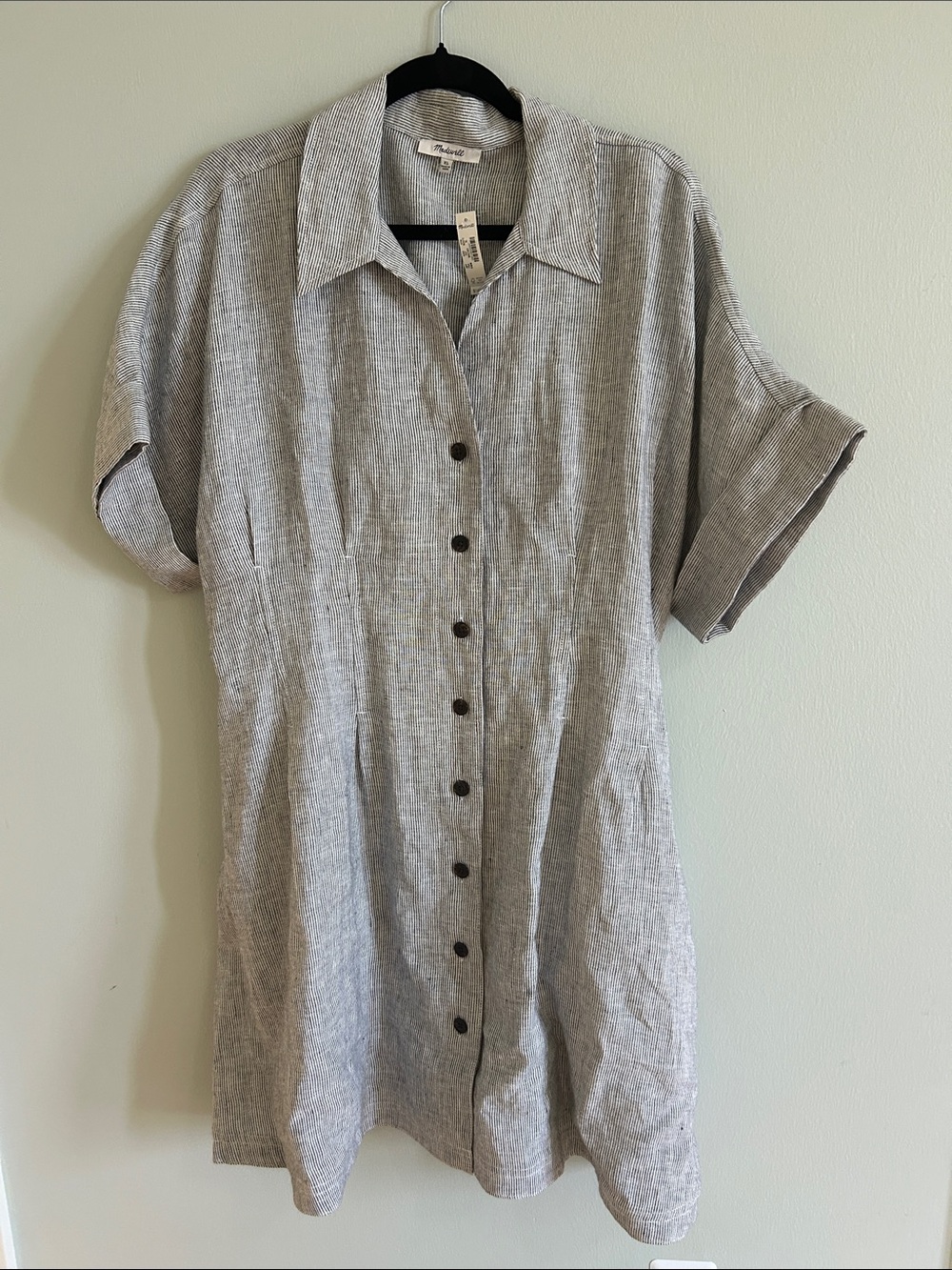 NWT Madewell Linen Shirtdress